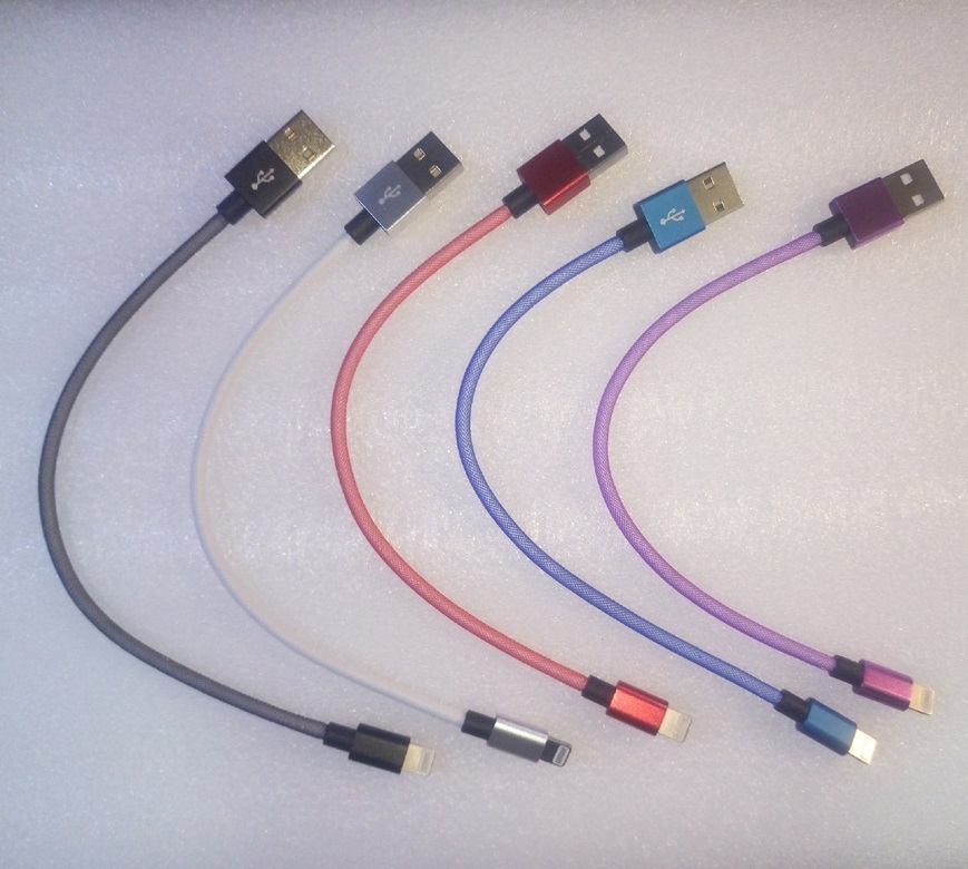  iPhone Lightning - USB 2.0 Charge & Sync Cable 20cm - Available Colours: Red, Purple <BR><Font color="Red">**Please Specify Colour In Comments**</font>  